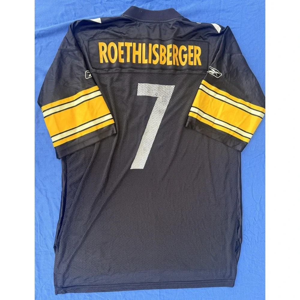 Ben Roethlisberger Reebok NFL Equipment Steelers on Field Jersey X-Large XL GUC